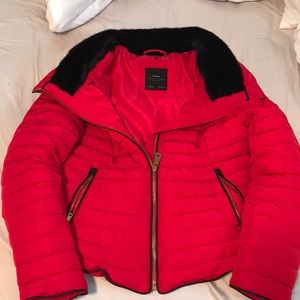 Zara red coat